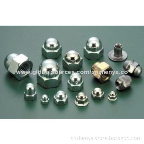 Carbon Steel Cap Nuts, DIN1587/GB923, M3 to M48 Size,From China